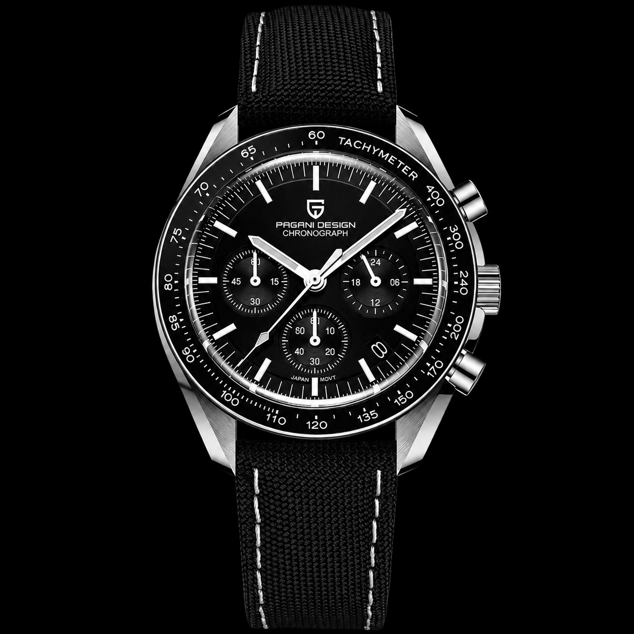 Pagani Design PD-1701 | Speedmaster Black Strap