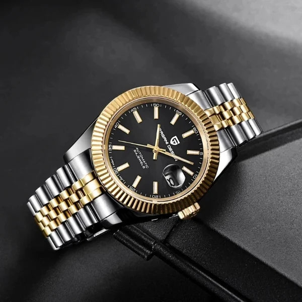 Pagani Design Datejust Black Two tone PD-1645
