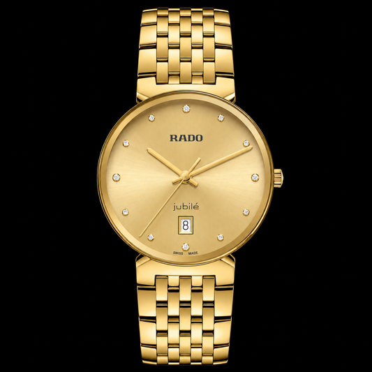 Rado Florence Yellow Gold Dial  12 Diamonds jubilé