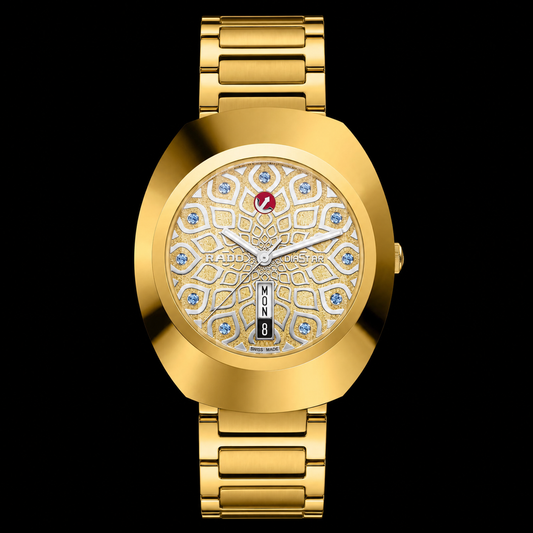 DiaStar Original  Yellow Gold Blue Diamond