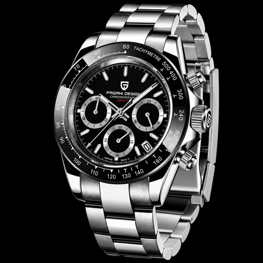 Pagani Design PD 1644 | Daytona Silver Black Dial