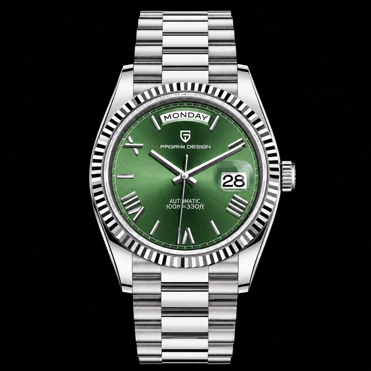 Pagani Design PD-1752S SGN | Daydate Green dial | 36 mm