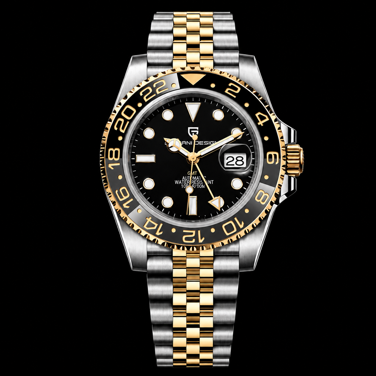 Pagani Design Gold GMT Master ii PD-1662