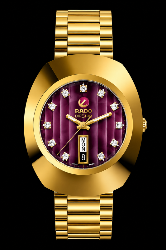 Rado DiaStar Deep Burgundy / Wine Red dial